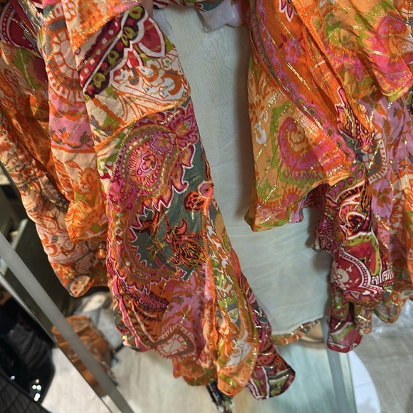 Paisley Multicolor Long Sleeve Dress - Picture 7 of 10